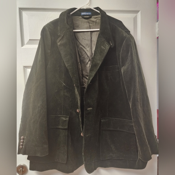 Polo Ralph Lauren Other - Vintage Men's POLO by Ralph Lauren Green Corduroy Lined Jacket/Blazer Size 3XB